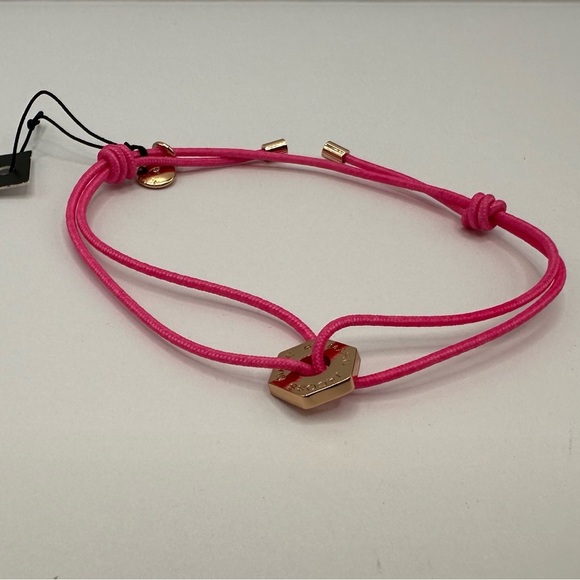 Marc by Marc Jacobs Pink Bolt Stretch Friendship Bracelet NWT - Picture 3 of 11